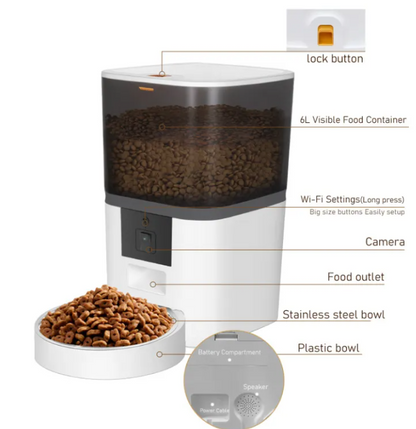 Automatic Pet Feeder — Timed Feeding for Dogs & Cats