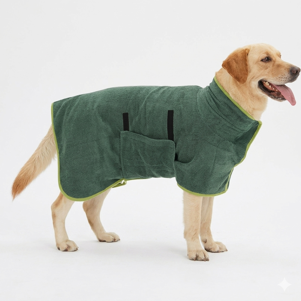 Quick-Dry Pet Travel Towel & Bathrobe
