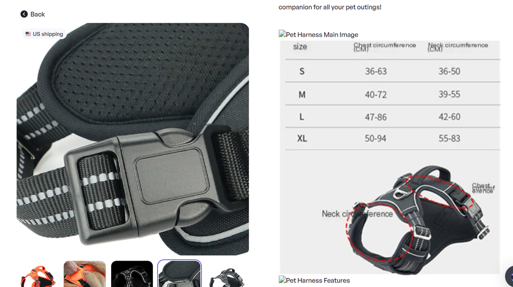 Waterproof Pet Harness with Handle — Adventure & Travel Ready