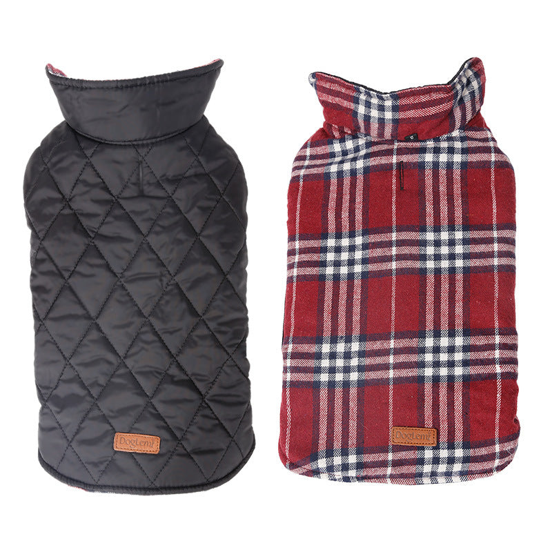 Waterproof Reversible Dog Jacket — All-Weather Travel Coat