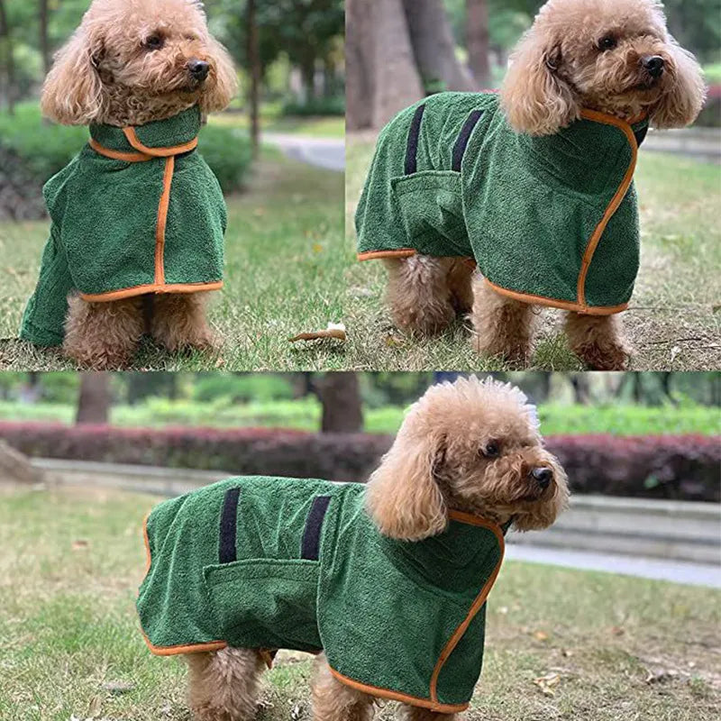 Quick-Dry Pet Travel Towel & Bathrobe