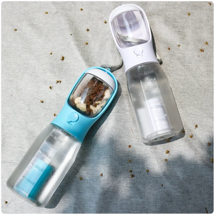 3-in-1 Portable Pet Water Bottle, Feeder & Waste Dispenser