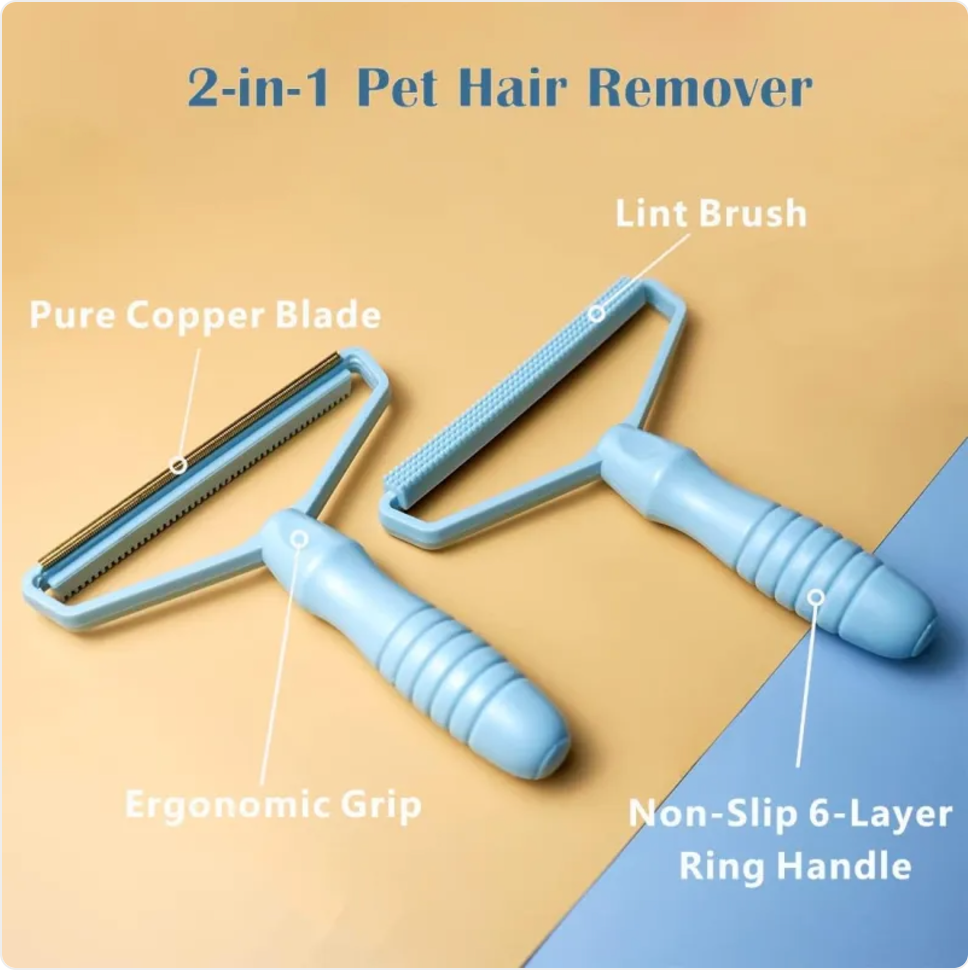 Portable Pet Hair Remover — Double-Sided Lint Roller
