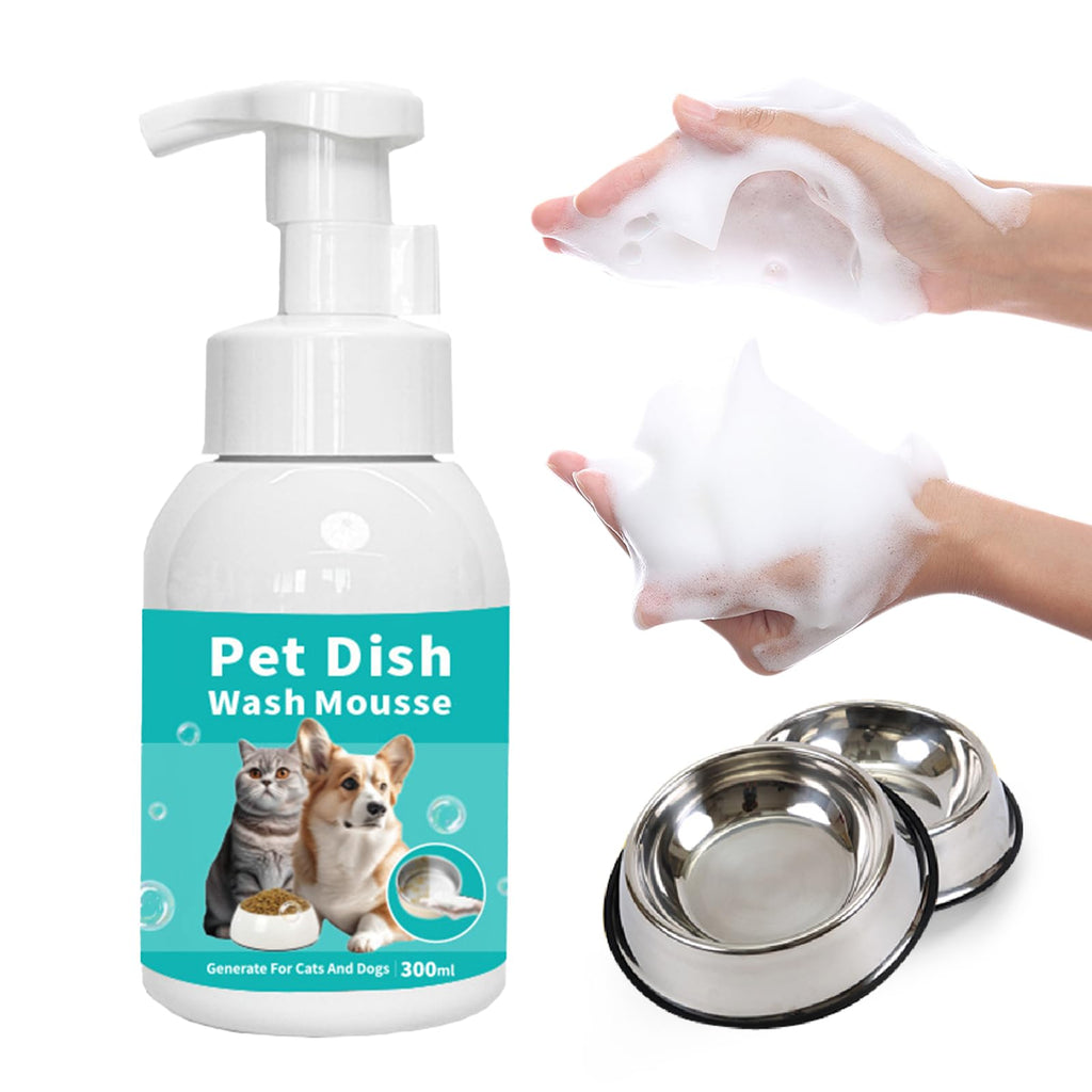Pet Bowl Cleaning Mousse — Safe, No-Scrub Formula