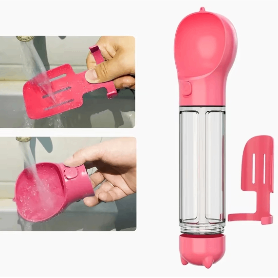 3-in-1 Portable Pet Water Bottle & Food Dispenser