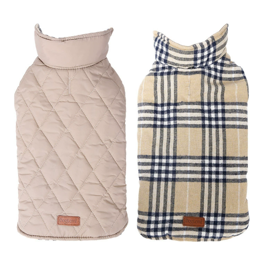 Waterproof Reversible Dog Jacket — All-Weather Travel Coat